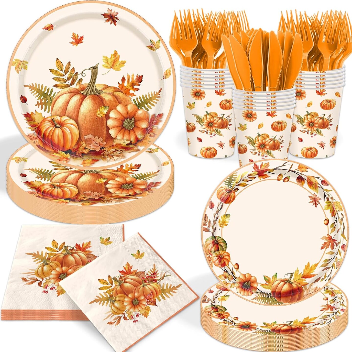 144Pcs Thanksgiving Party Decorations(9 x 9 x 1 inches)