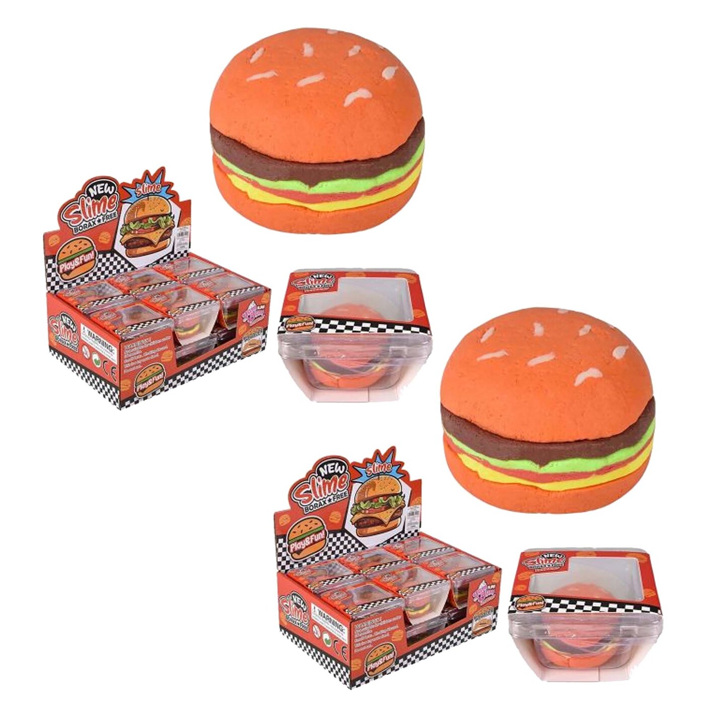 Cheese&#xA0;chees&#xA0;burger Clay Slime &#x2013; 2 Inch Tub