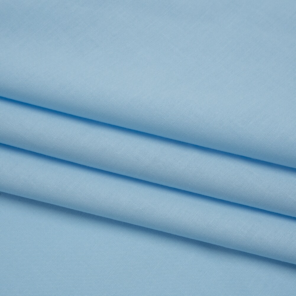 1 Yard Summer Breeze Blue Solid Quilting Cotton Fabric - Smooth Soft Hand and Supple Drape