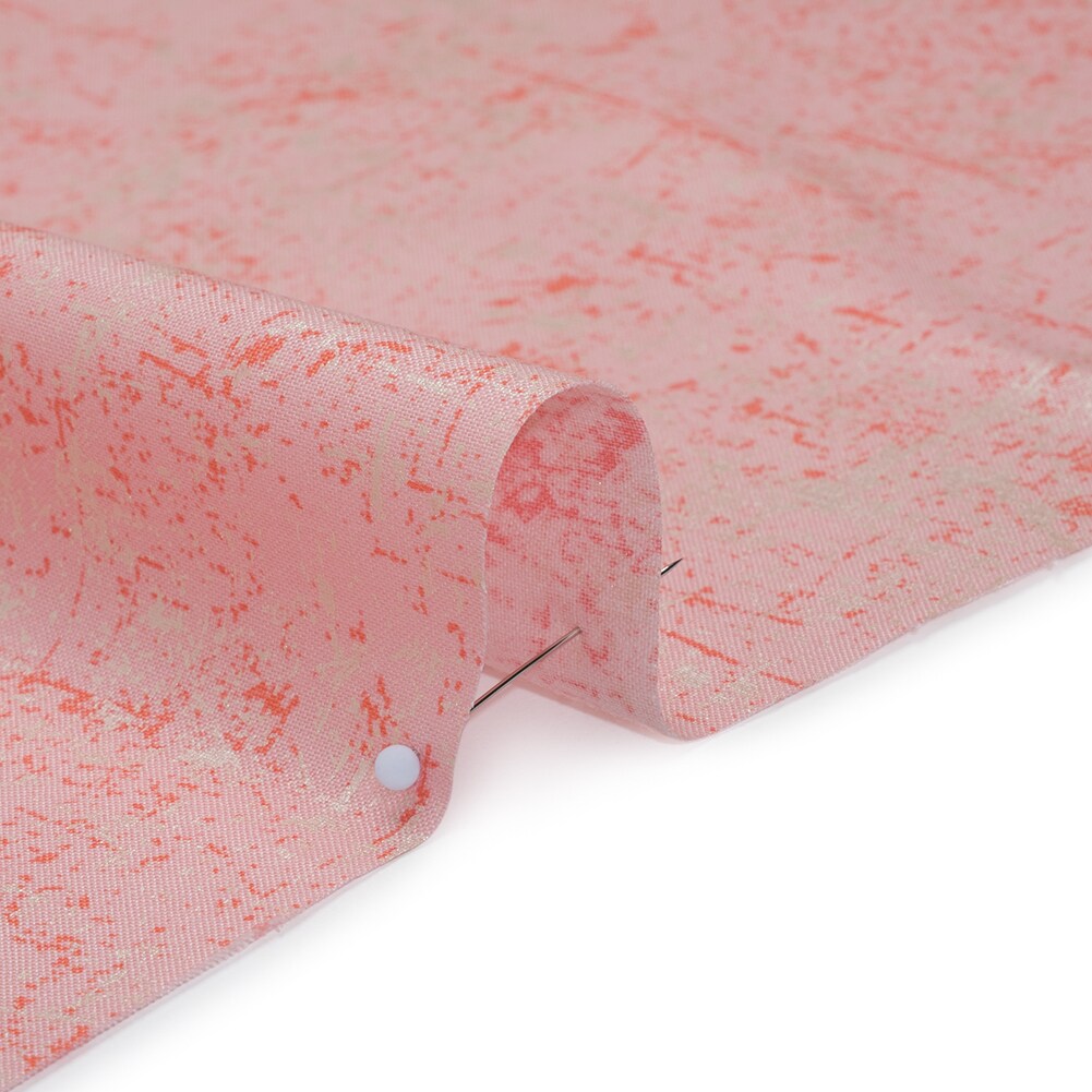 1 Yard Pearl Finish Quilting Cotton Strawberry Sorbet Textural Abstract Glisten Collection