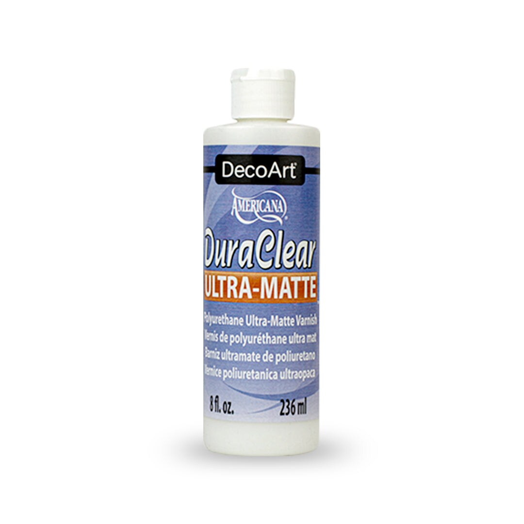 DecoArt DuraClear Varnish &#x2013; Durable Clear Acrylic Sealer for Crafts, Art, and DIY &#x2013; High Gloss, Gloss, Satin, Soft Touch and Matte Finishes &#x2013; Non-Yellowing, Water-Based, Fast-Drying Protective Coat