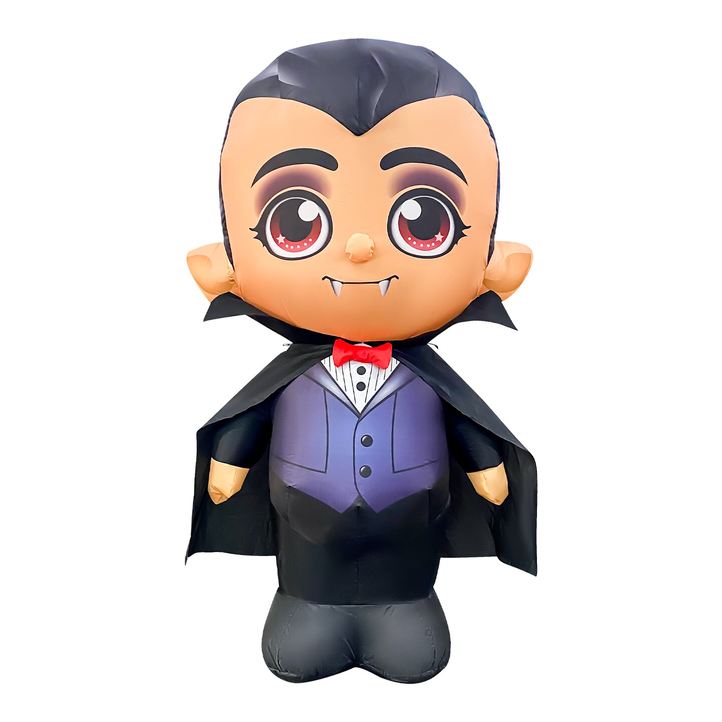 GOOSH 5FT Inflatable Vampire with Cape &#x2013; Light-Up Halloween Yard Decoration