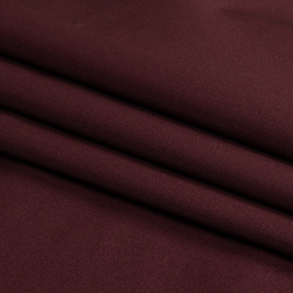 1 Yard Stretch Cotton Sateen Burgundy Carlos Collection Fabric