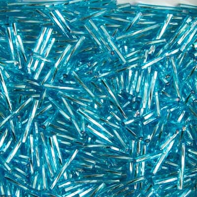 John Bead Silver Lined Twisted Bugles Czech Glass Seed Beads, 250g