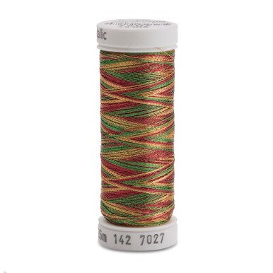 Sulky Original Metallic Thread - Cranberry/Gold/Pine Green - 140 yd. Spool