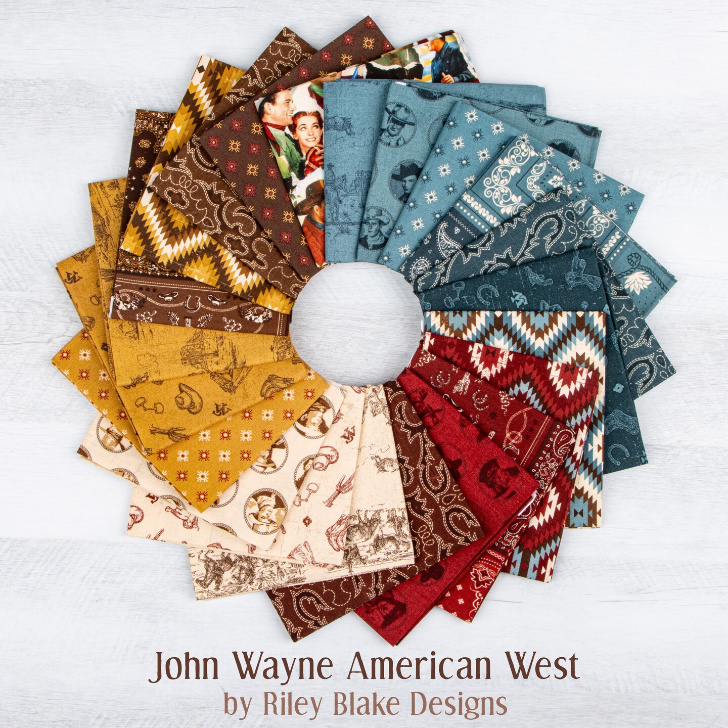 Bandana in Red (c16623-red) | John Wayne American West | Riley Blake Designs | Riley Blake