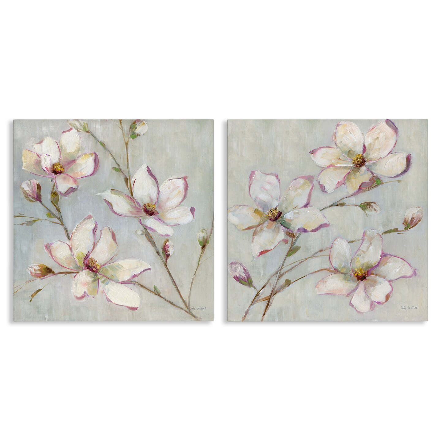 Stupell Industries Spring Tree Blooms 2 pc Canvas Wall Art Set Design by Sally Swatland