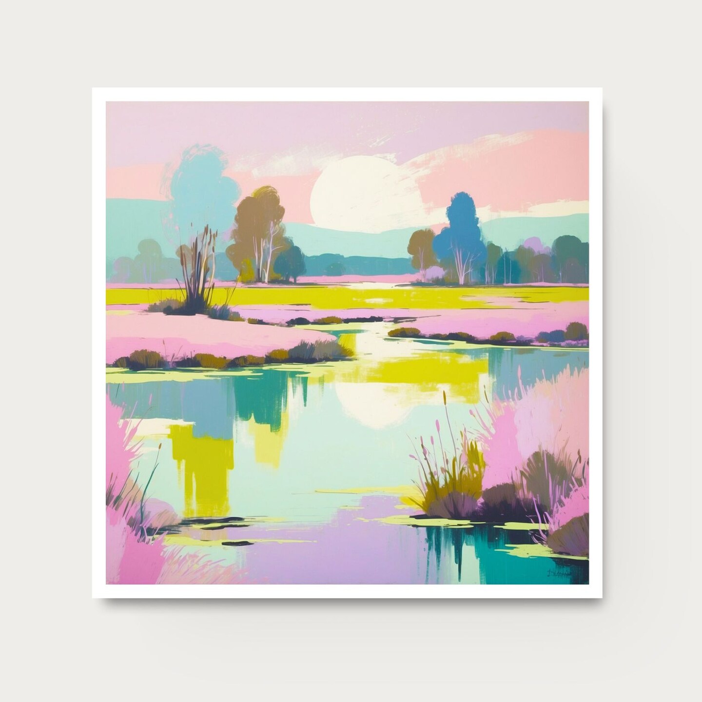 Vibrant Colorful Country Landscape Art | MakerPlace by Michaels