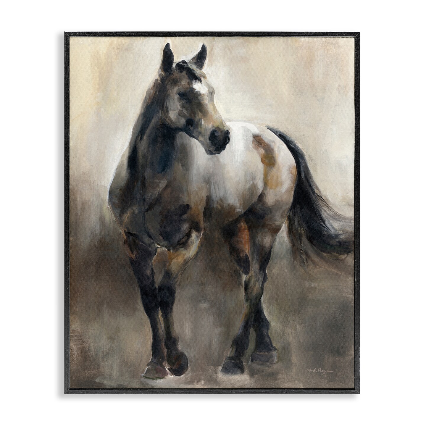 Stupell Industries Copper & Nickel Horse Framed Giclee Wall