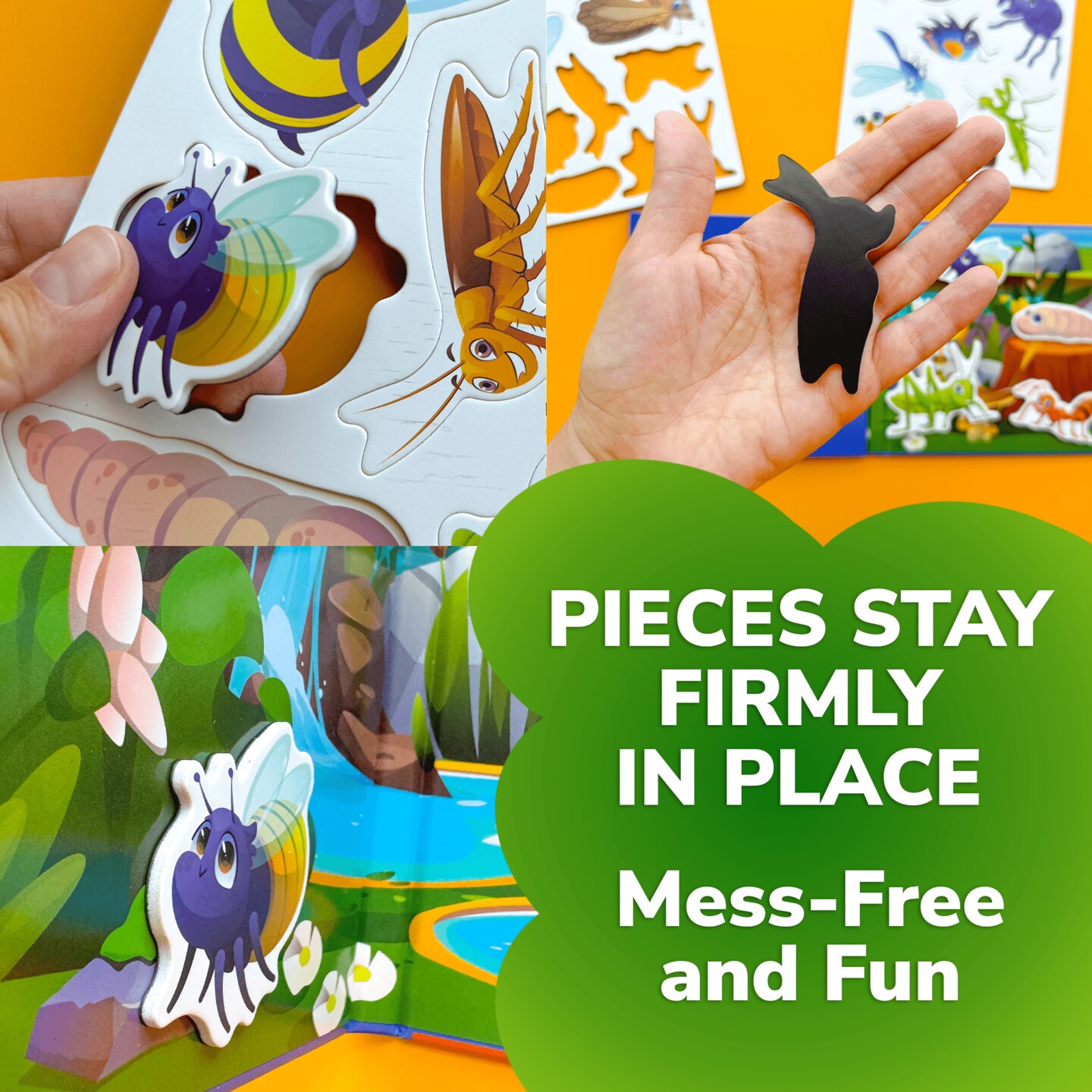 Travel Magnetic Book 20+Pcs for Kids | Bugs