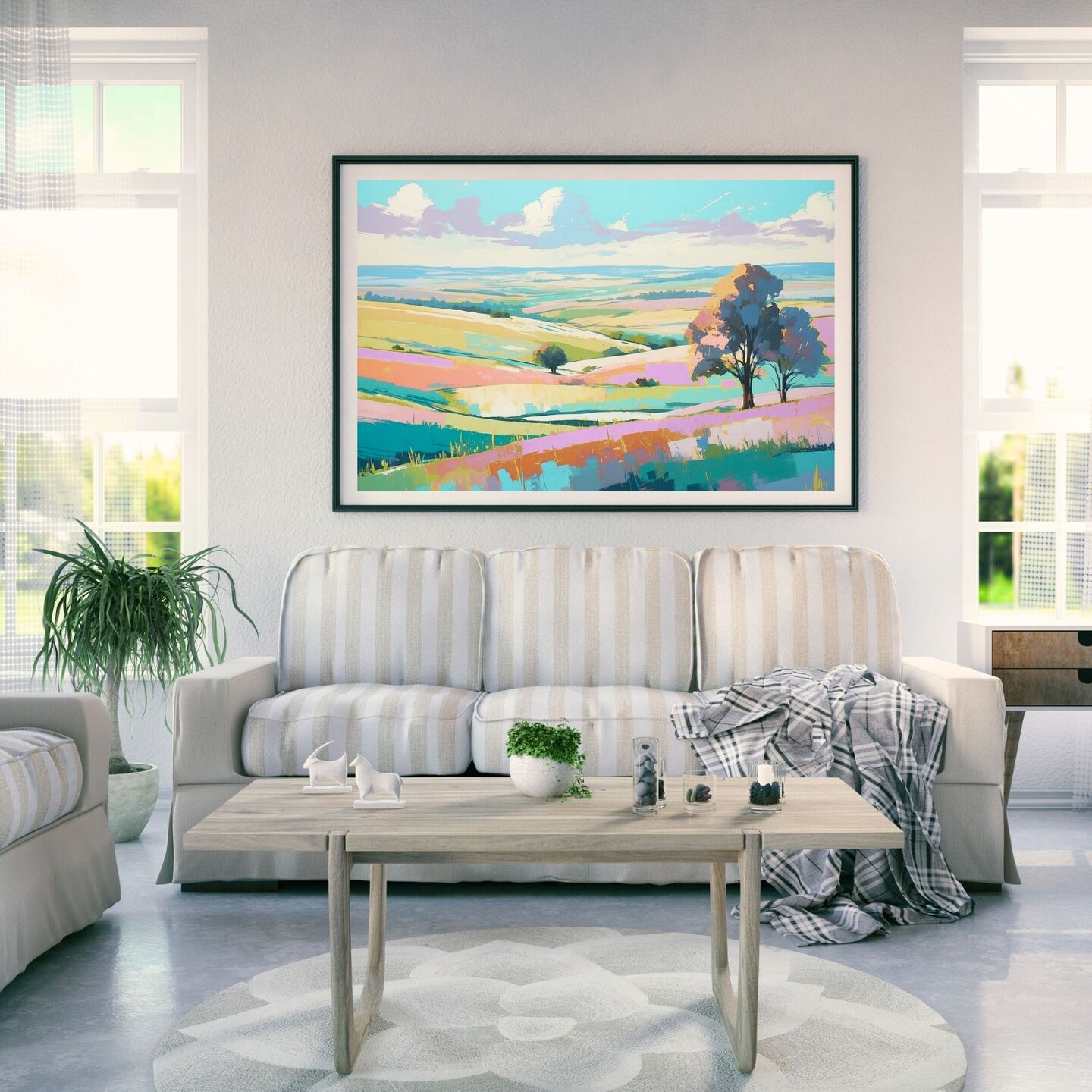 Vibrant Texas Hill Country Landscape Wall Art | MakerPlace by Michaels