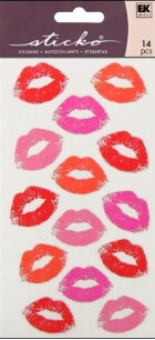 Sticko Valentine&#x27;s Day Lips Stickers