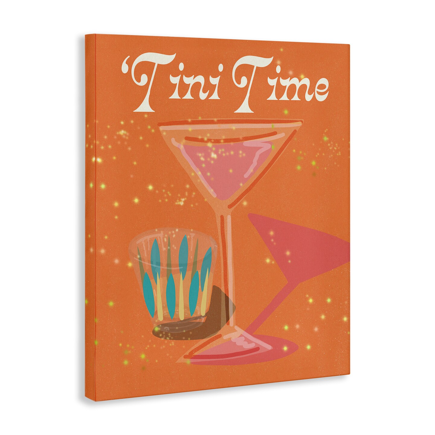 Stupell Industries Tini Time Cocktail Canvas Wall Art Design by Jen Bucheli