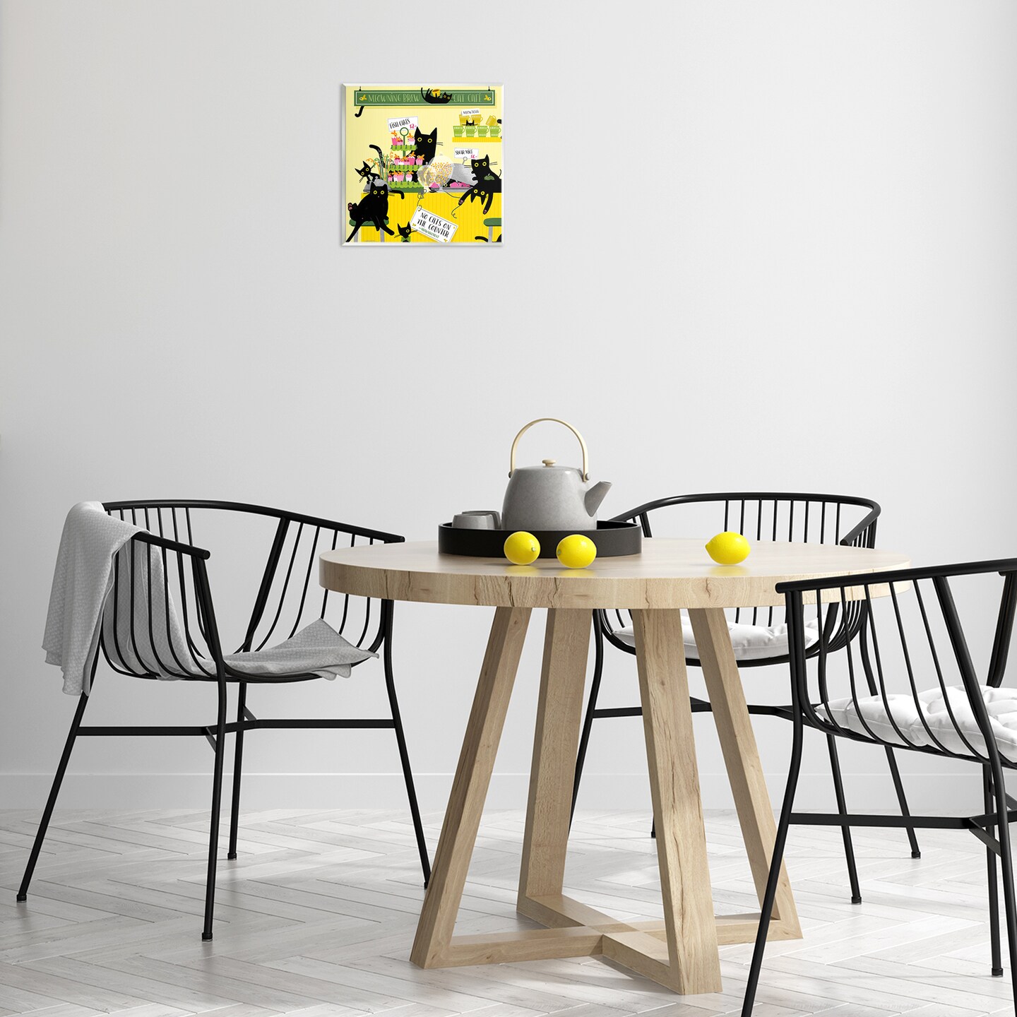 Stupell Industries Silly Cat Café Bakery Wall Plaque Art Design by Leeza Hernandez