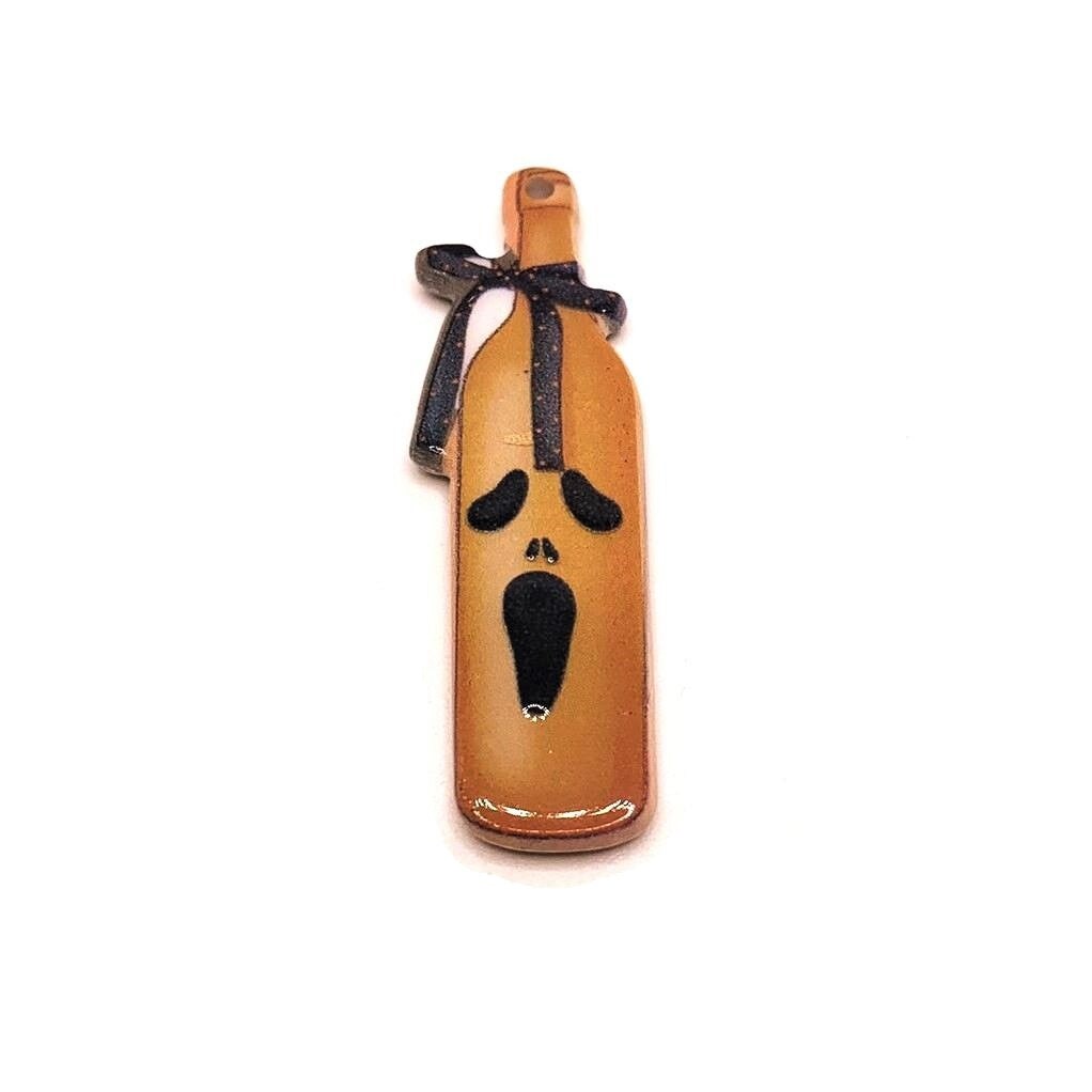 1, 4 or 20 Pieces: Halloween Bottle Fall / Autumn Decor Pendant - Double Sided