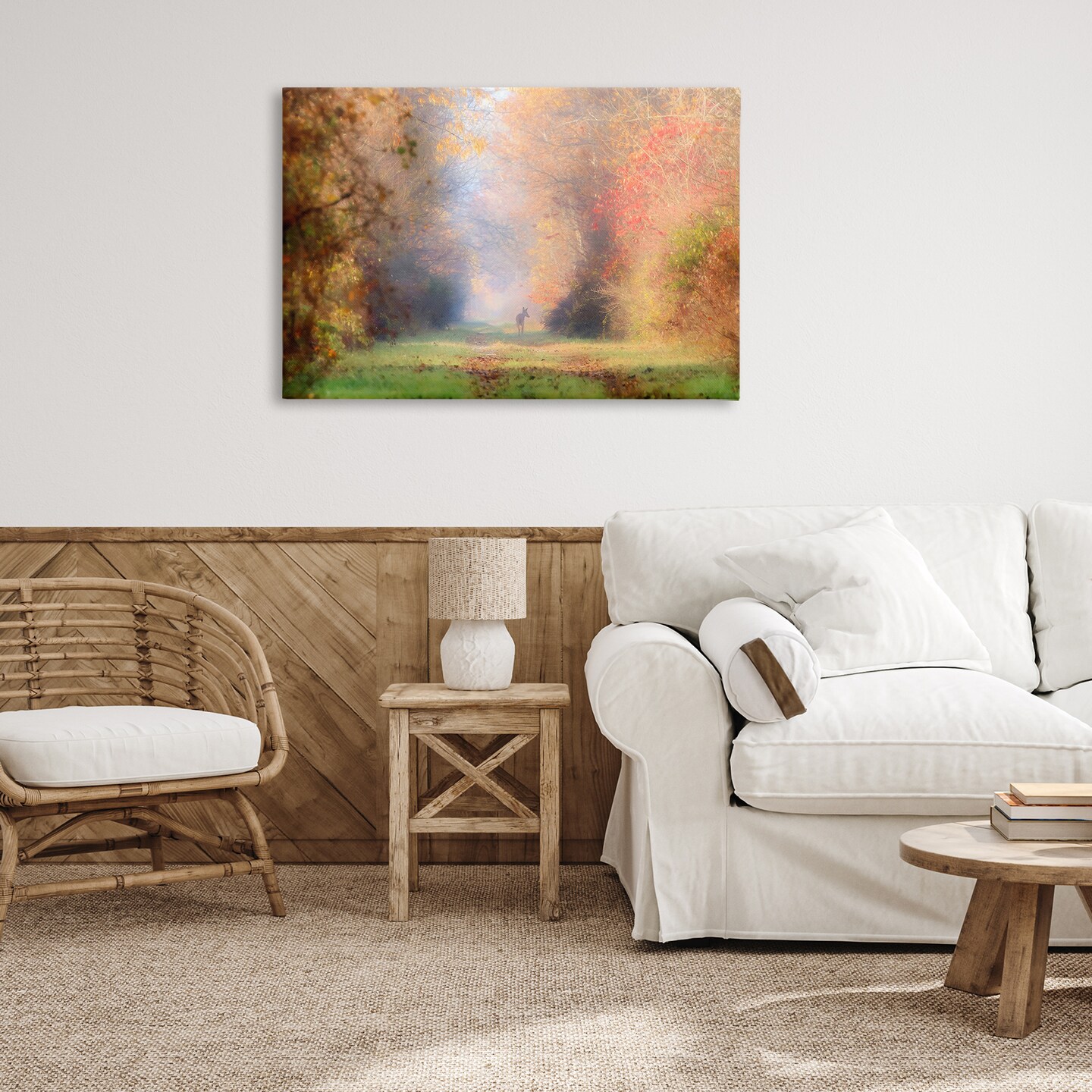 Stupell Industries Foggy Autumnal Forest Canvas Wall Art Design by Carrie Ann Grippo-Pike