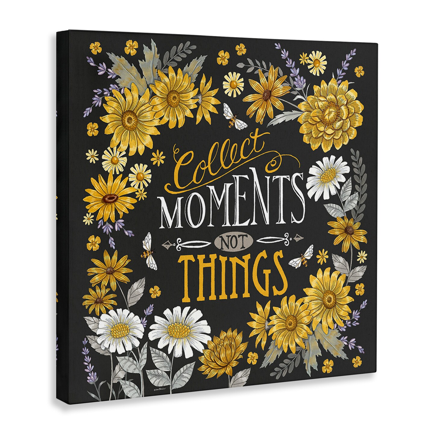 Stupell Industries Collect Moments Not Things Canvas Wall Art Design by Deb Strain