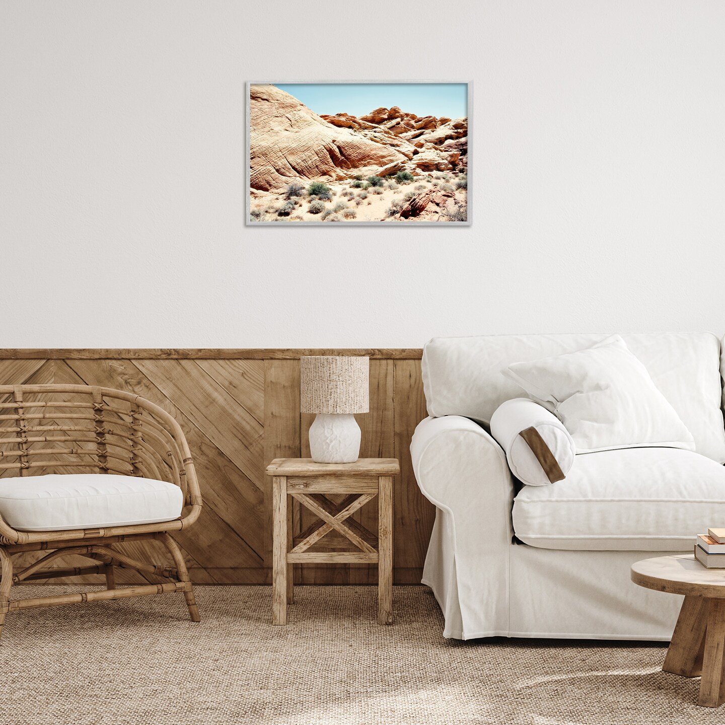 Stupell Industries Arid Desert Scenery Framed Giclee Wall Art Design by Debbie O&#x27;dell