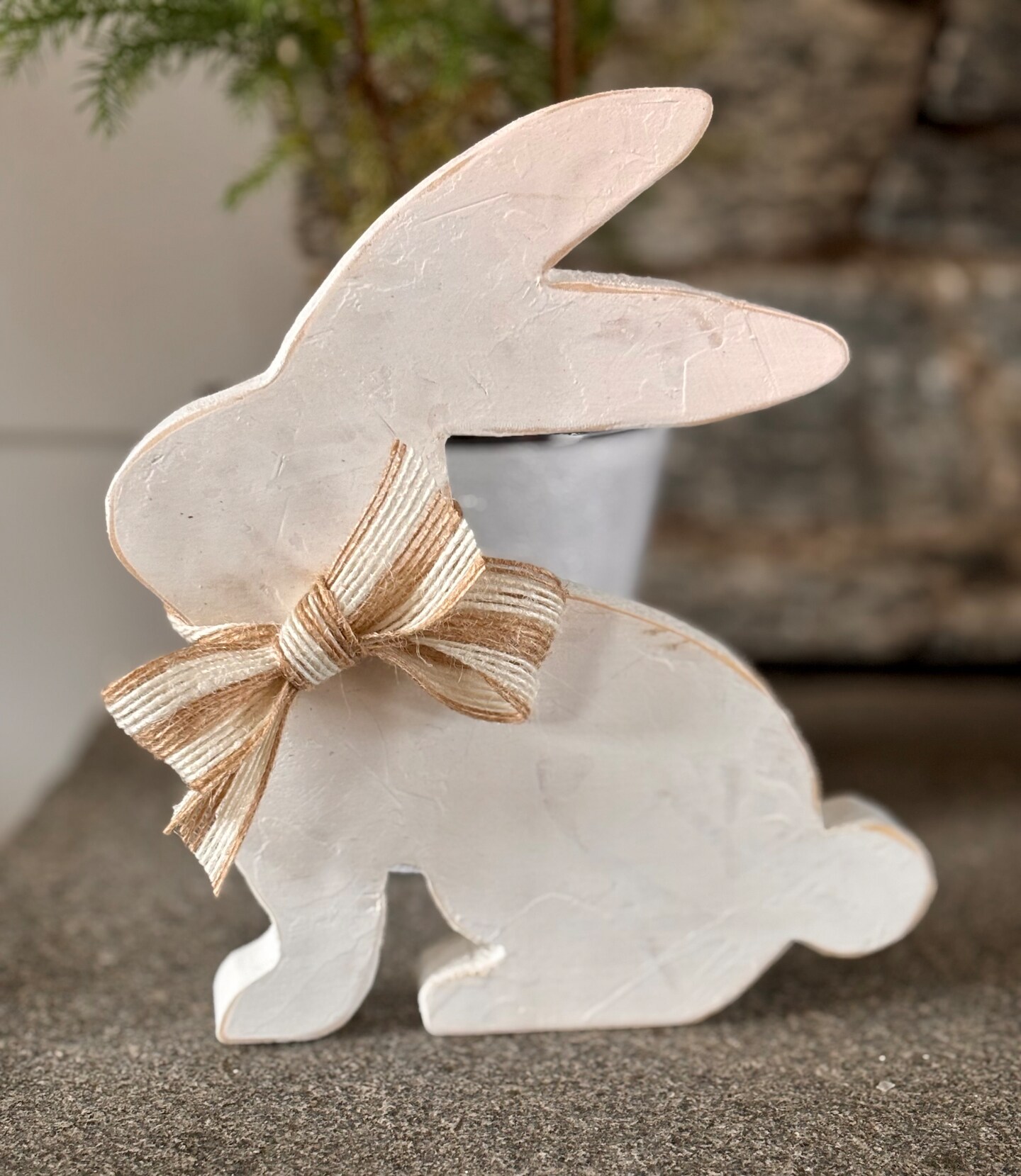 Handmade Wooden Bunny | Easter Decor | Farmhouse Decor | Spring