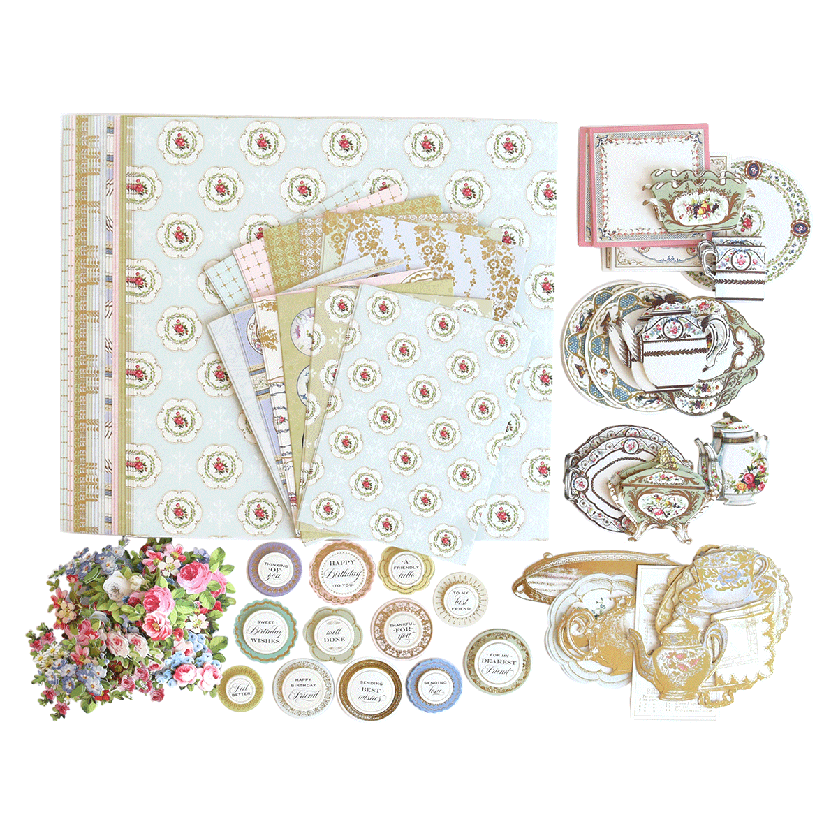 China Cabinet Paper Crafting Kit