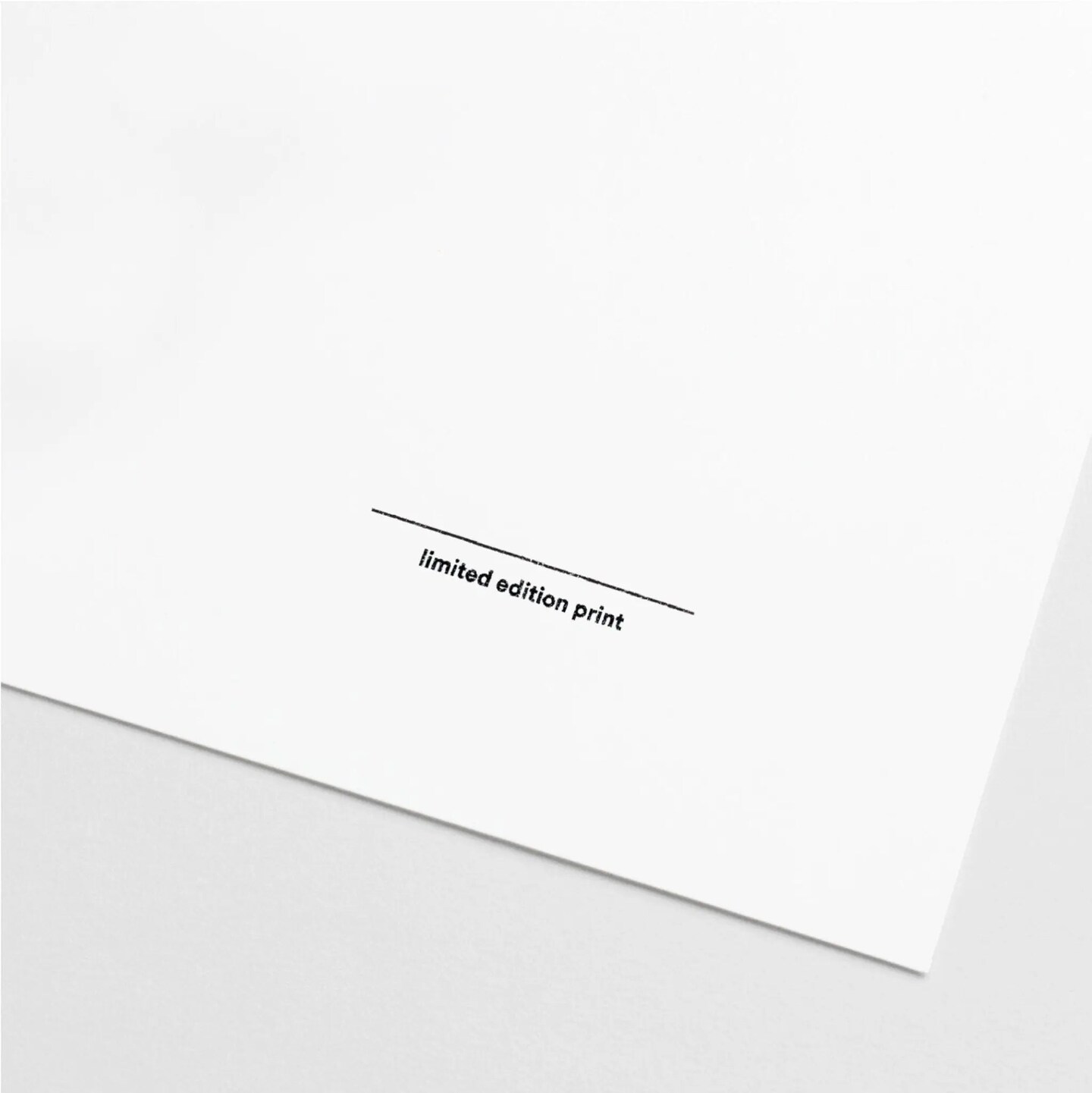 Blank Limited Edition Print Stamp