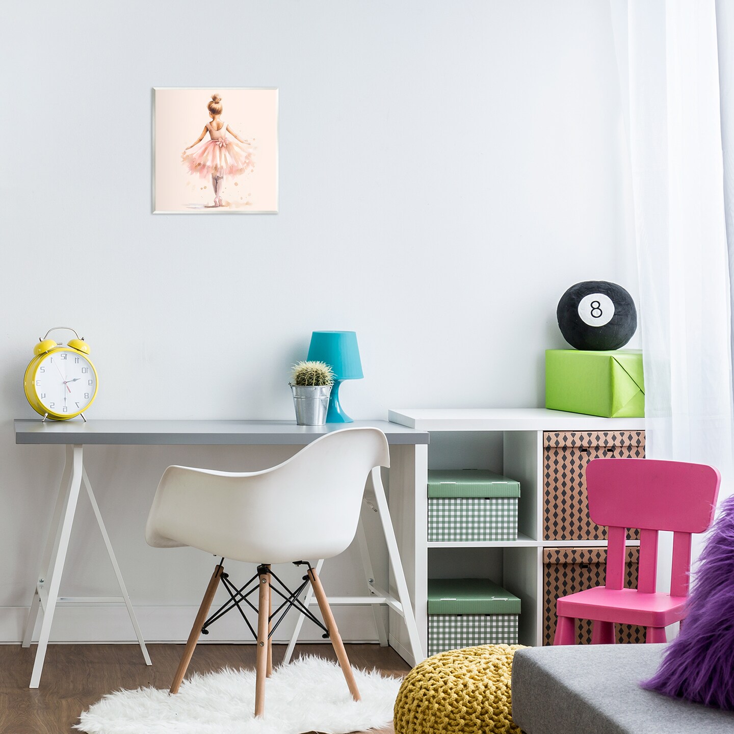 Stupell Industries Stepping Ballerina in Tutu Wall Plaque Art Design by Andrea Haase