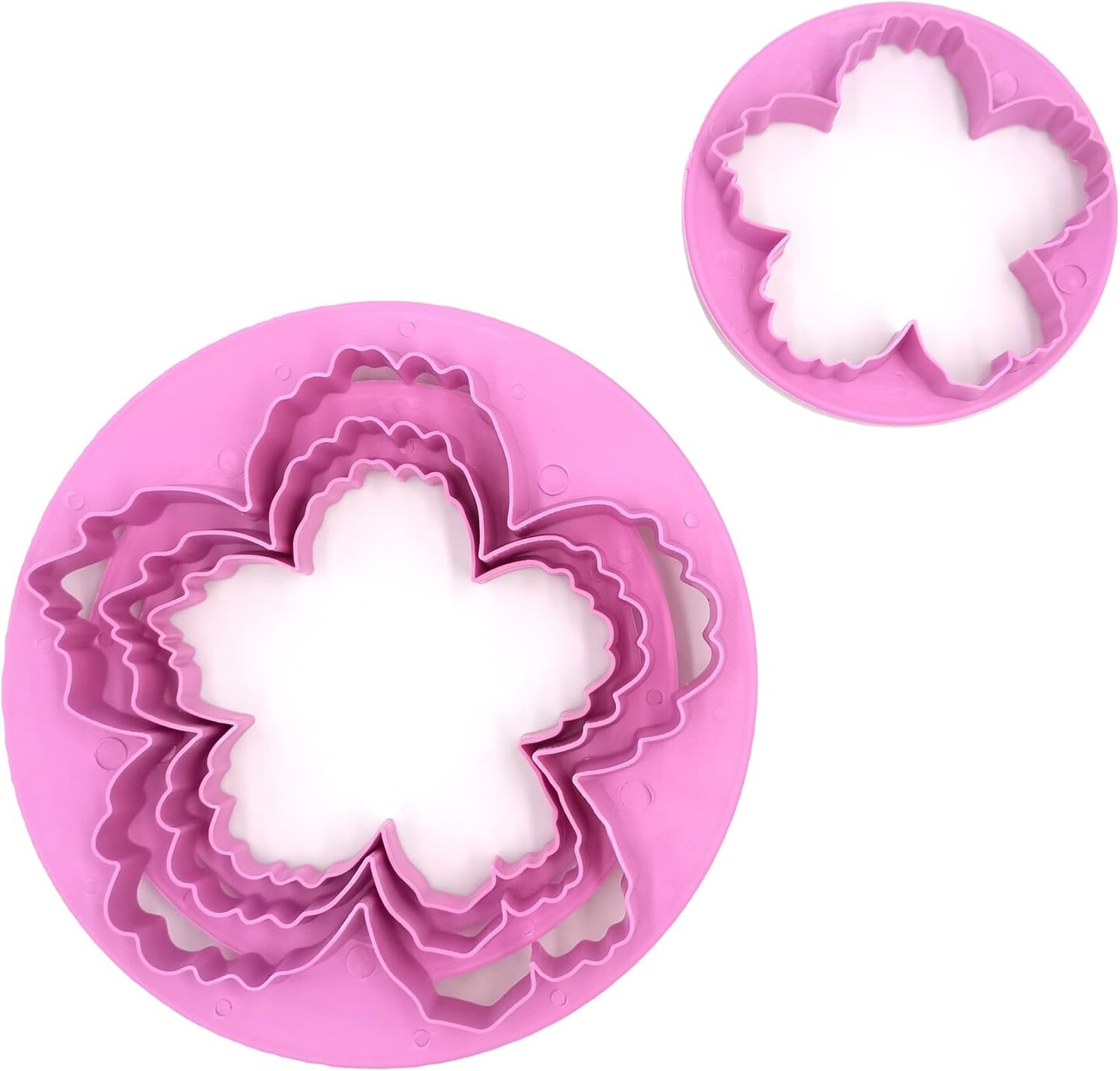 Big Peony Flower Cutters Set, Fondant Cake Gum Paste Flower Petal Cookie Cutter for Cake Decoration