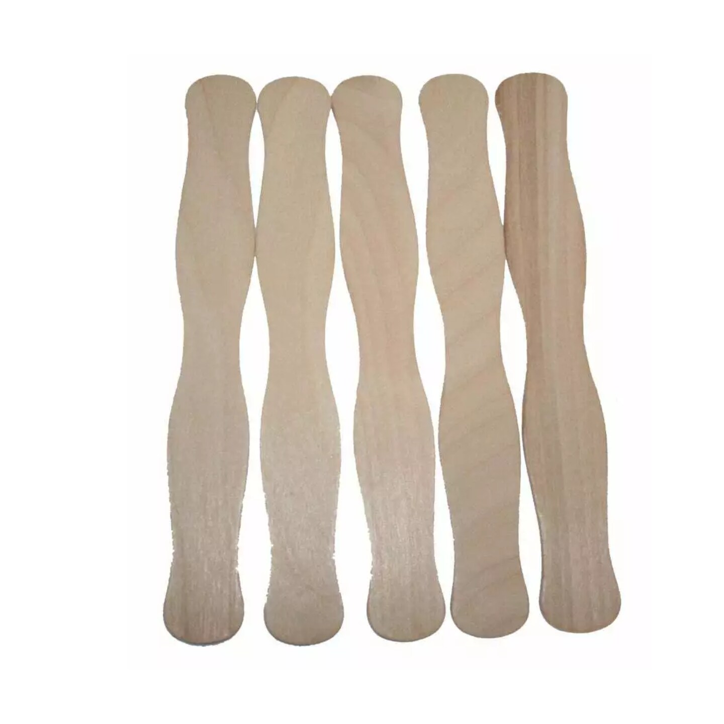 Kitcheniva 8" Wavy Fan Sticks Wooden Paddle Fan Handle Crafts DIY 300 Pcs