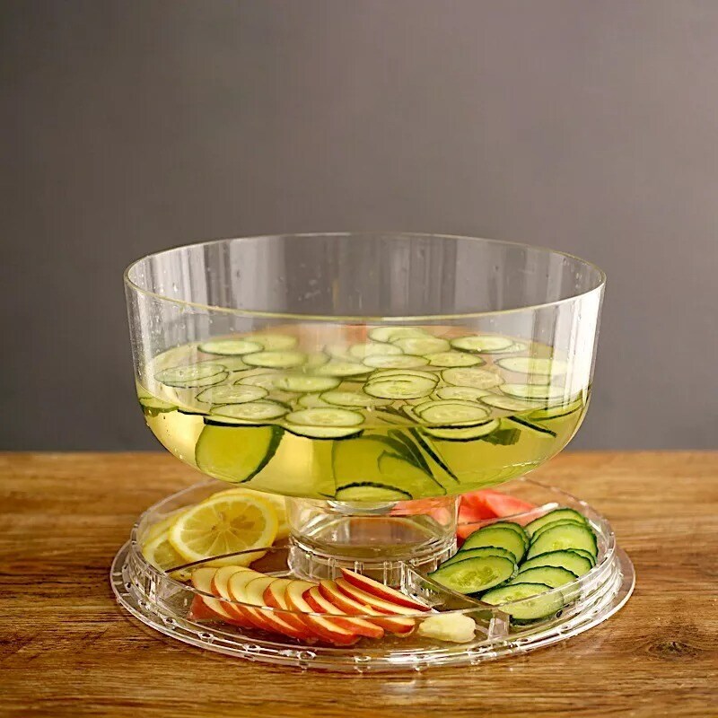 12-Inch Clear Acrylic CAKE STAND Dome 6 in 1 MULTIFUNCTIONAL SERVING PLATTER