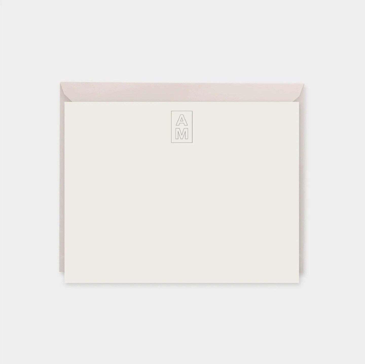 Elegant Monogram Note Cards III