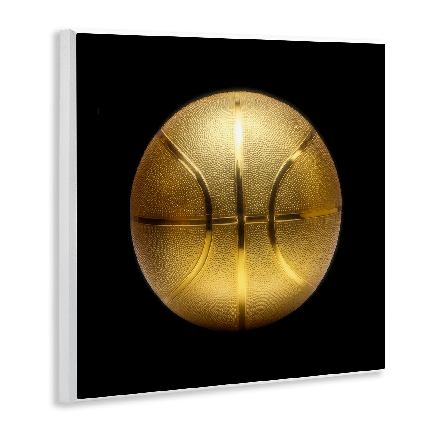 Stupell Industries Gold Designer Basketball Wall Plaque Art Design by Graffi*tee Studios