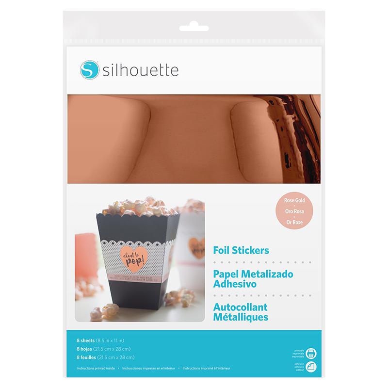 Silhouette Sticker Sheets - Rose Gold Foil