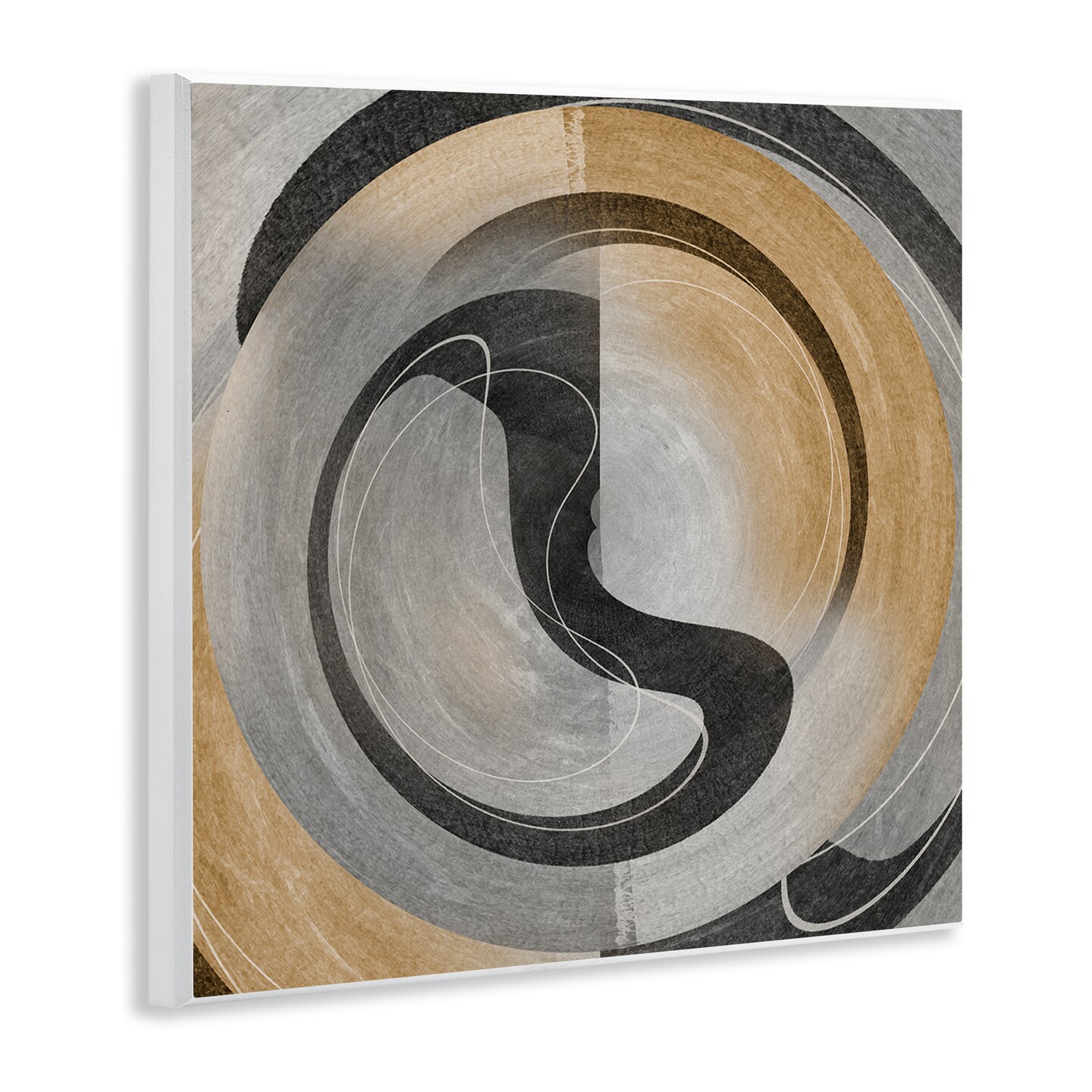 Stupell Industries Centric Circular Swoop Wall Plaque Art Design by Noah Bay