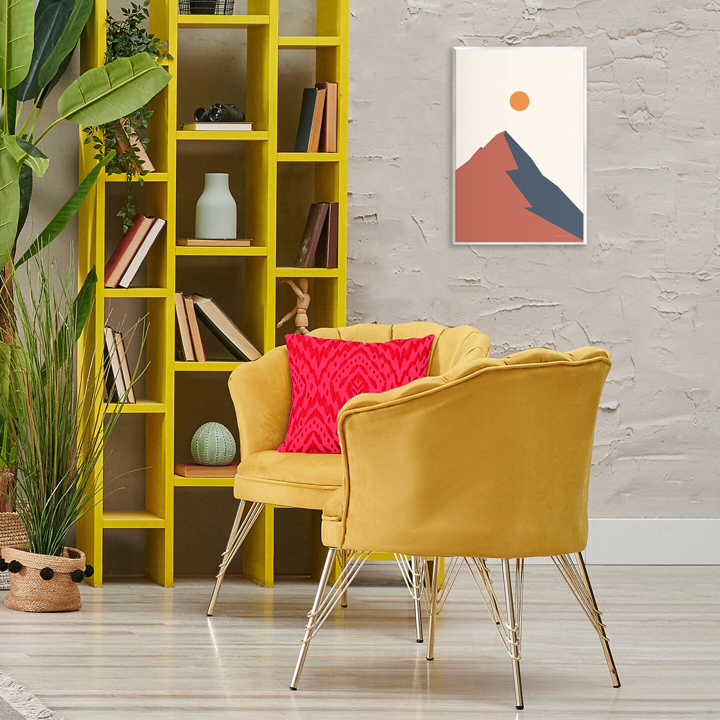 Stupell Industries Neutral Boho Peak Wall Plaque Art Design by Omar Escalante