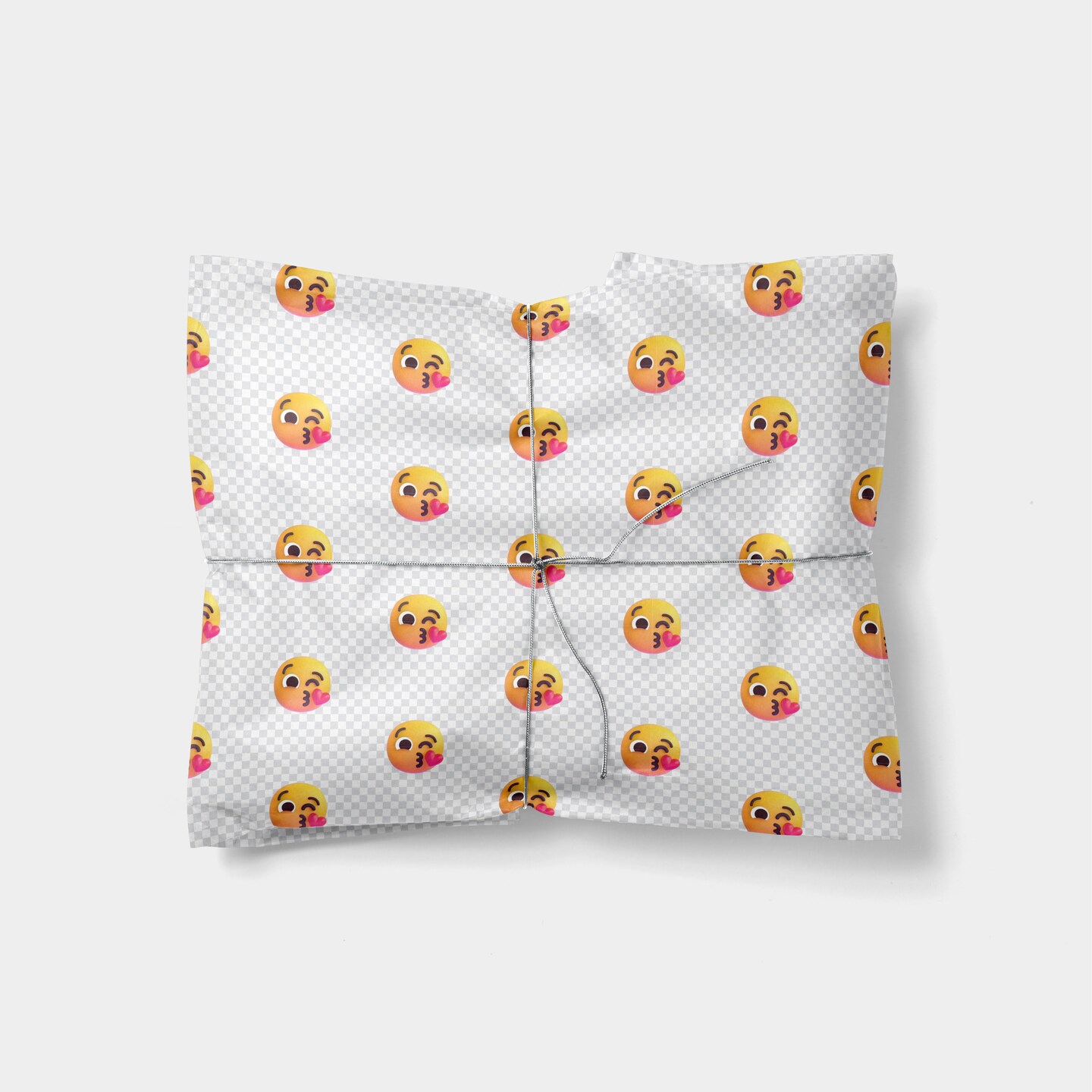 Blowing Kiss Face Emoji Gift Wrap