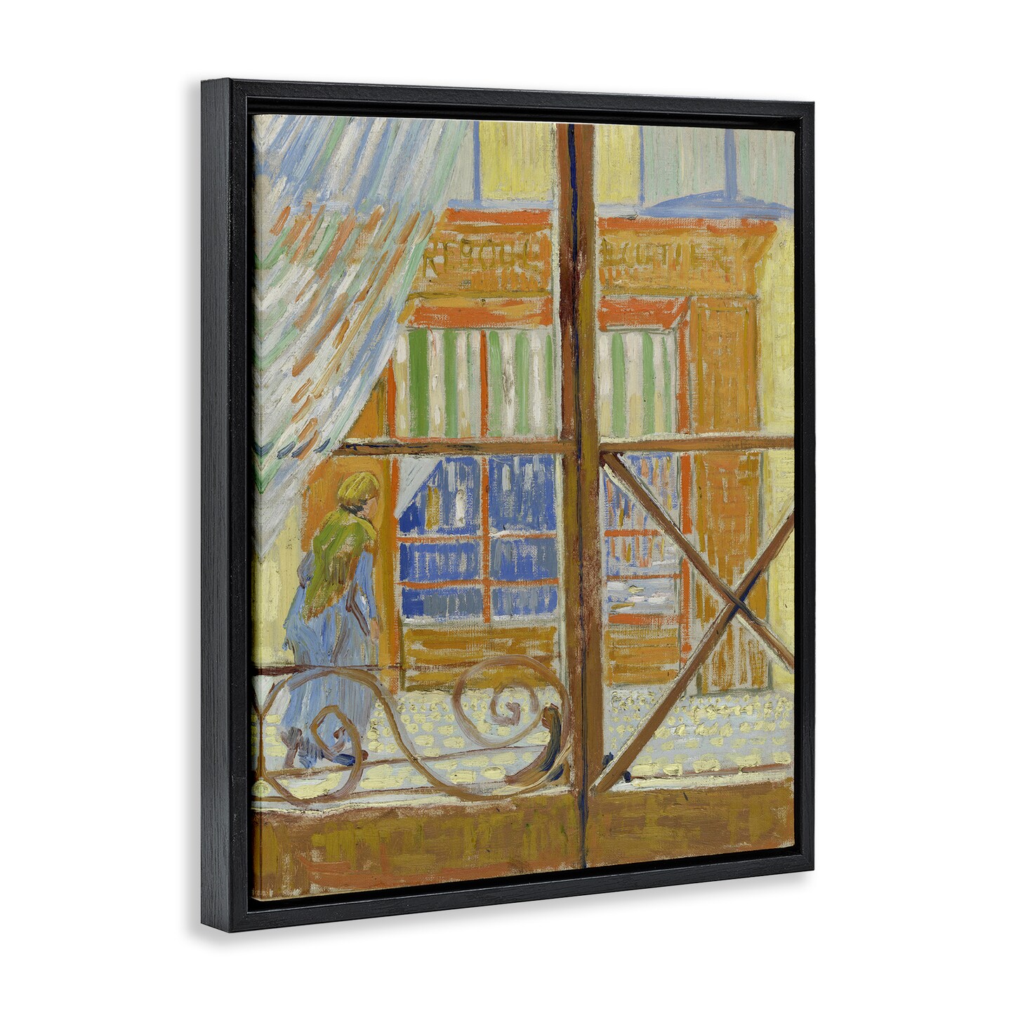 Stupell Industries Van Gogh View of Butcher's Shop Framed Floater Canvas Wall Art Design by one1000paintings