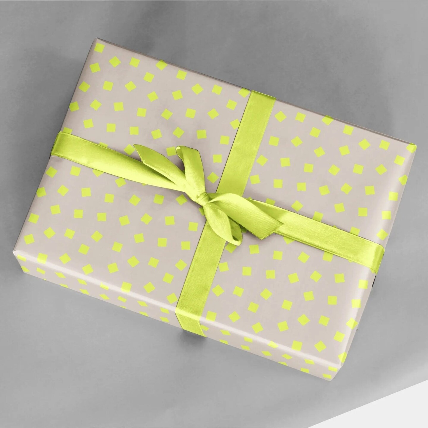 Yellow Vegetable Stamp Gift Wrap