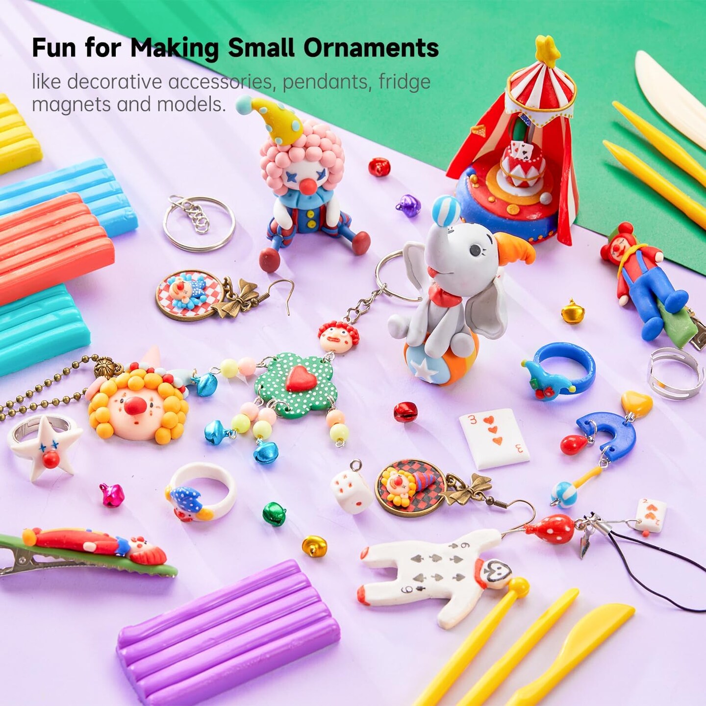 20 Clay Tools, 16 Kinds of Accessories, Non-Toxic