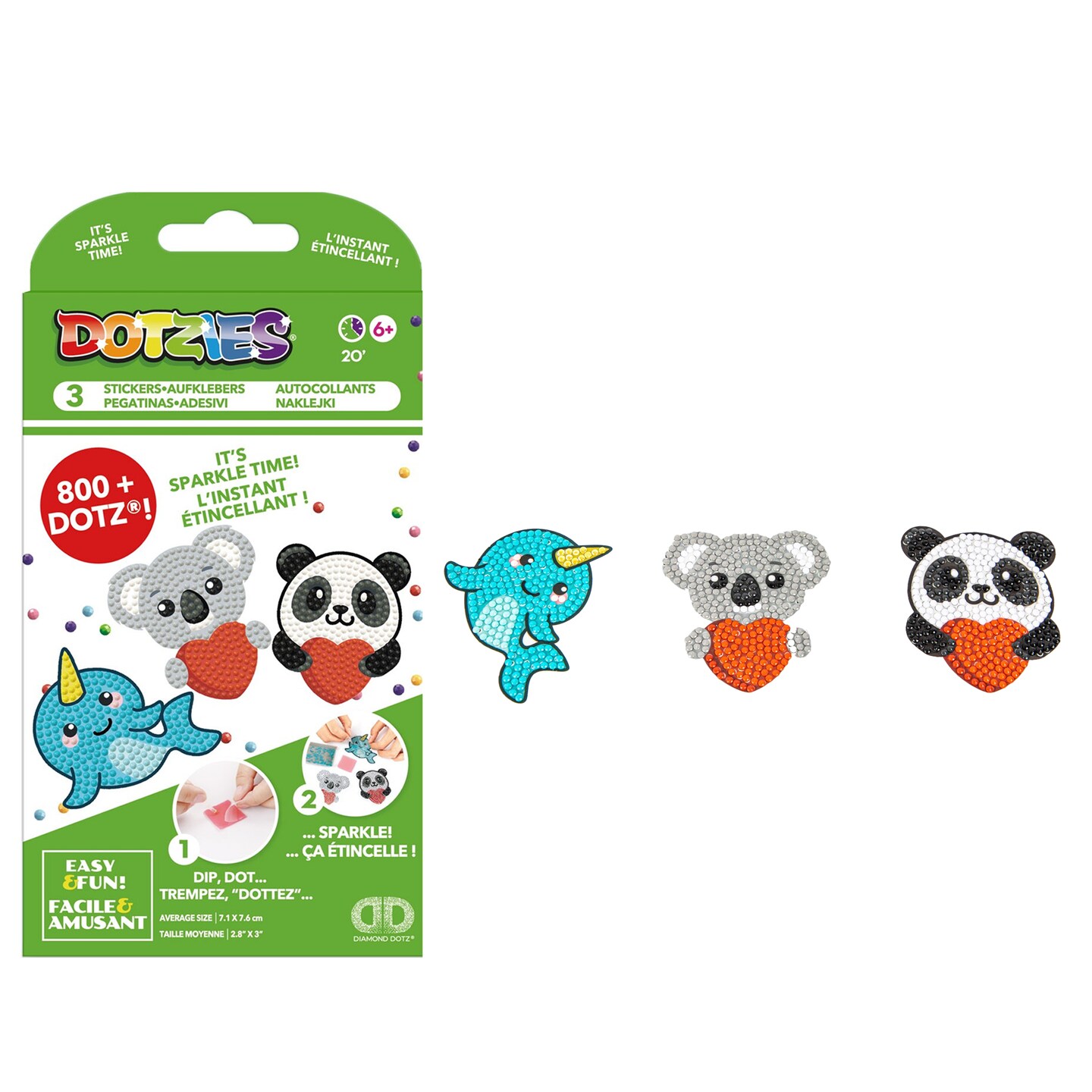 Diamond Dotz Kits - Dotzies 3 Stickers, Multi Pack, Love You Chums, Diamond Painting Stickers, Gem Art, Diamond Painting Kits, Diamond Art, Diamond Painting, Diamond Art Kits