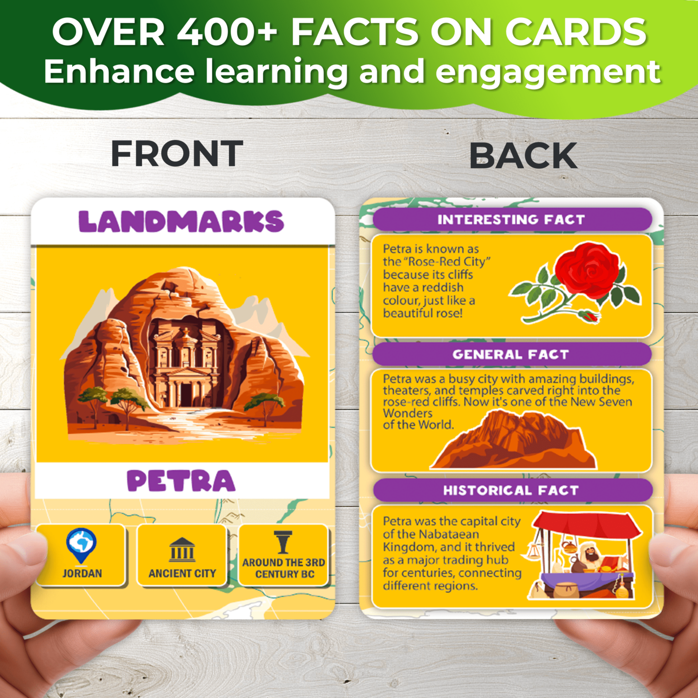70 Piece Jigsaw Puzzles 50 Cards For Kids | World