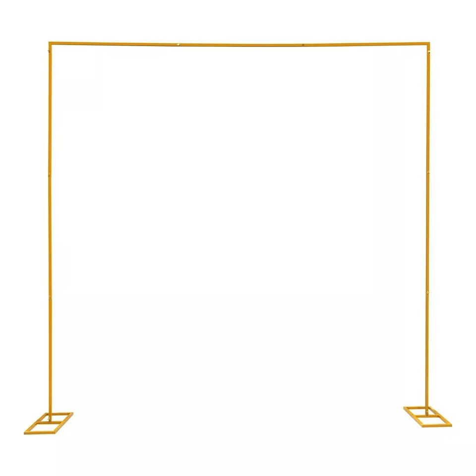 Metal Flower Balloon Frame Square Wedding Arch Backdrop Metal Stand Decor