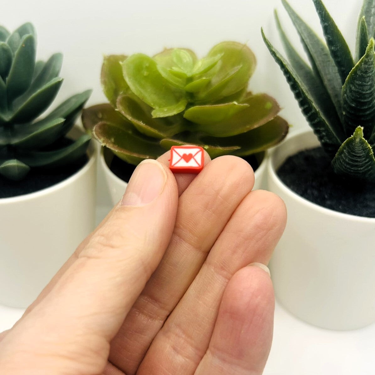 4, 20 or 50 Pieces: Valentine&#x27;s Day Love Letter Beads