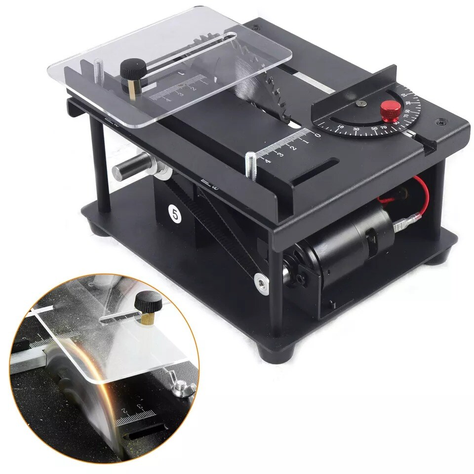 Compact Mini DIY Table Saw Rotating Speed 1000-3000r/min Work Shop Portable 110V