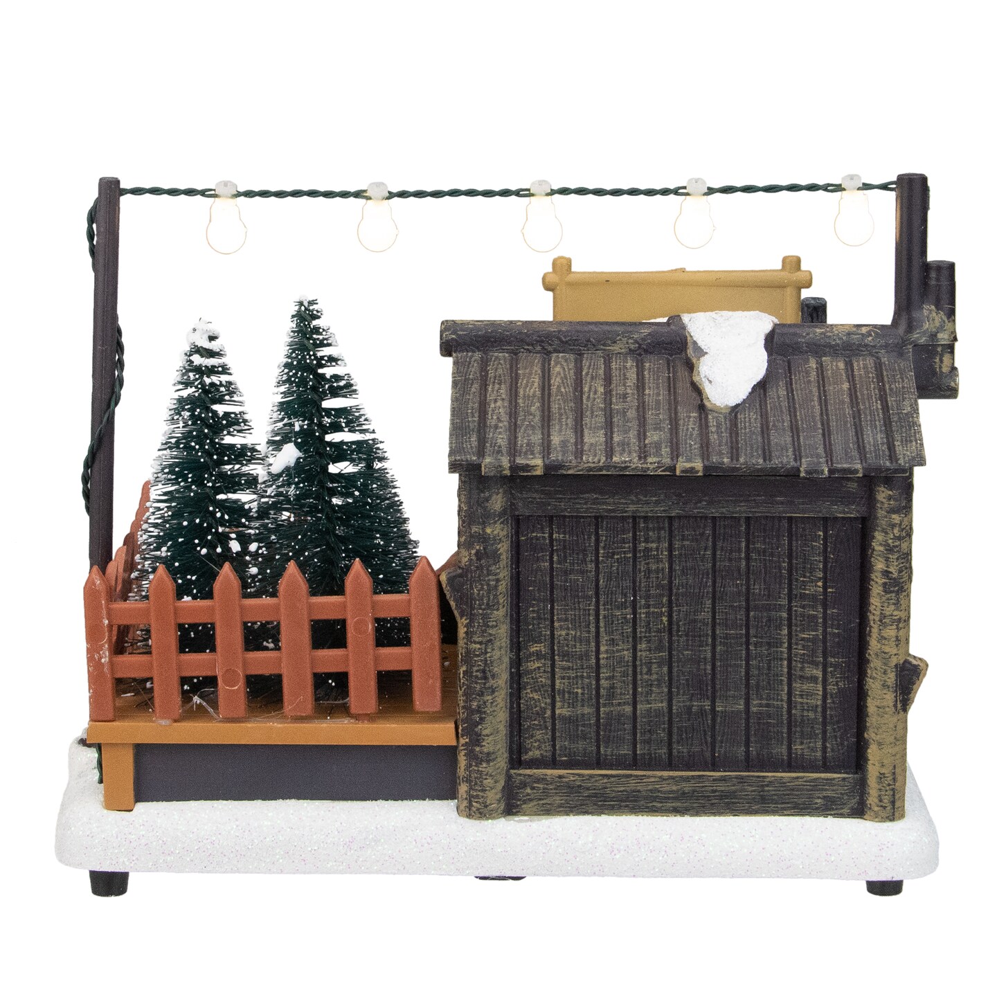 Northlight 7&#x22; LED Lighted Tree Shop Christmas Village Display Piece