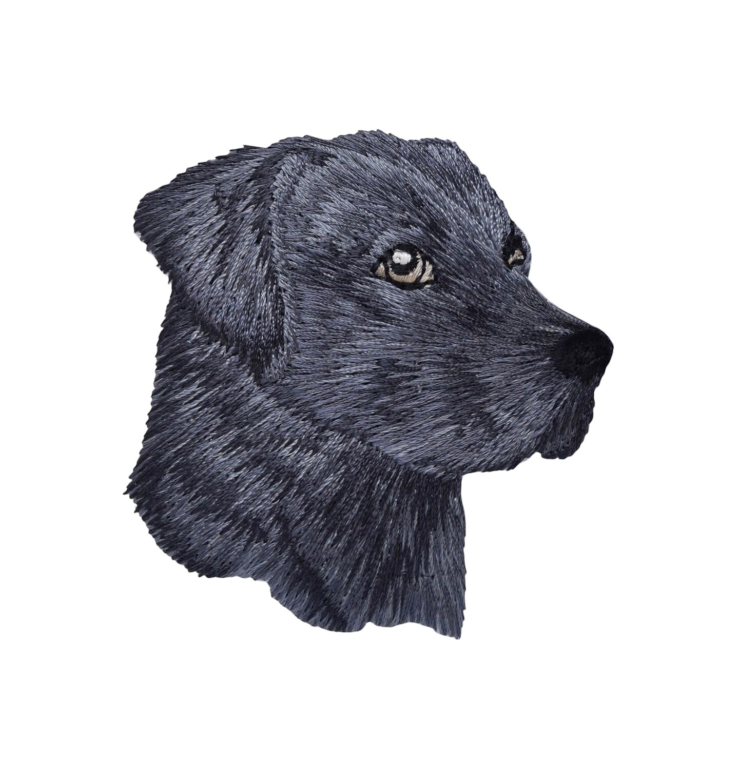 Black Labrador, Dog, Puppy, Animals, Pets, Embroidered, Iron on Patch