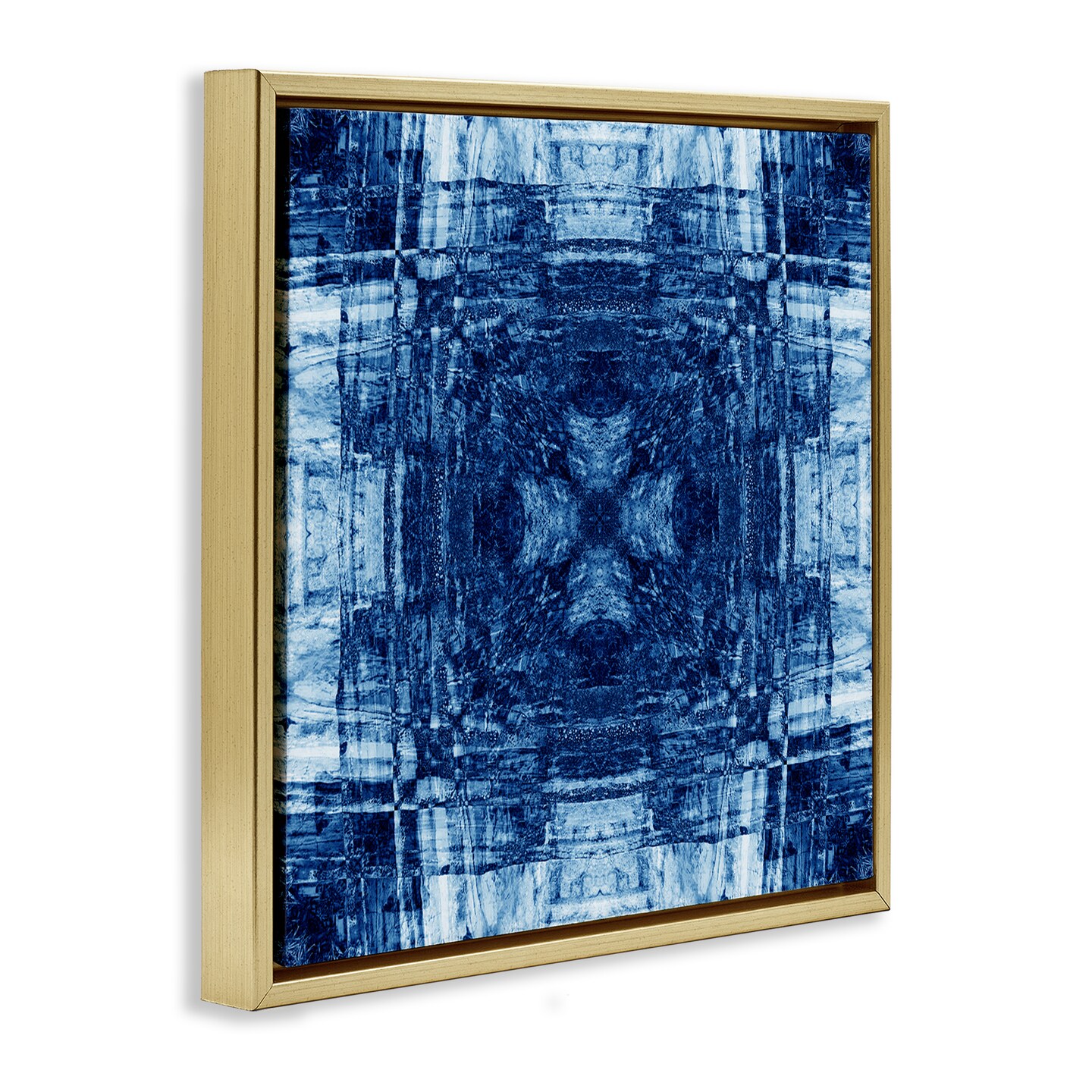 Stupell Industries Linear Geometric Pattern Framed Floater Canvas Wall Art Design by Elspeth Helen Meabank Perkin