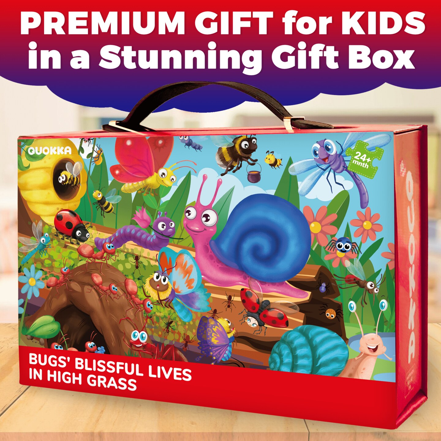 2x3 FT Giant Floor Puzzles for Kids Ages 4-6 | Bugs