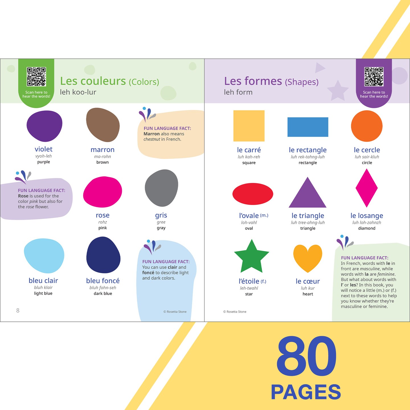 Rosetta Stone French Picture Dictionary, French Dictionary to Learn French Vocabulary and Phrases, Dictionary for Kids and Adults, French English Dictionary