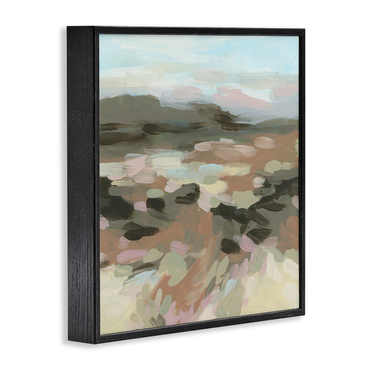 Stupell Industries Patterned Brush Strokes View Framed Giclee Wall Art Design by June Erica Vess