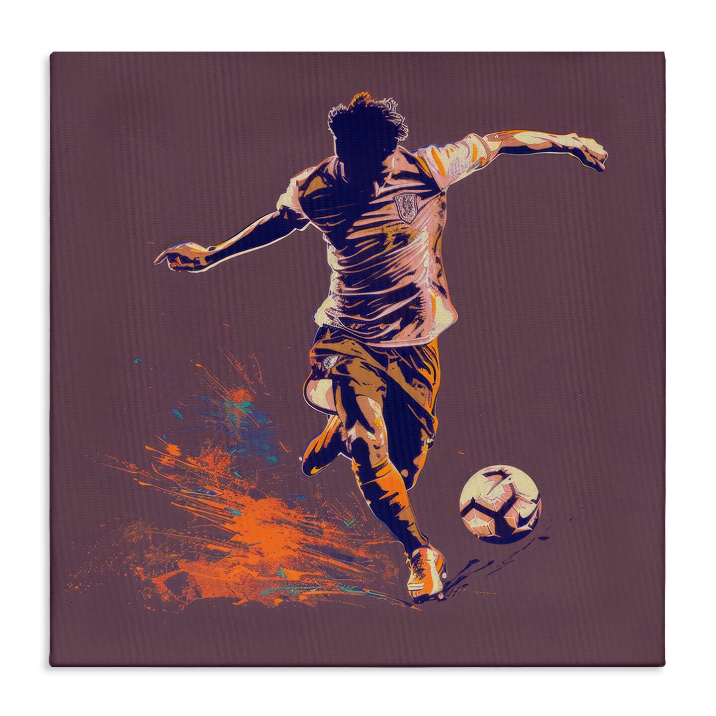 Stupell Industries Winning Goal Abstract Athlete Canvas Wall Art Design by Lazar Studio